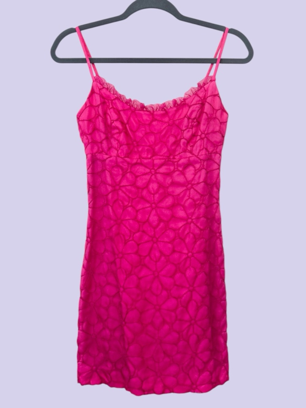 Y2k vintage Tocca 3d floral babydoll dress